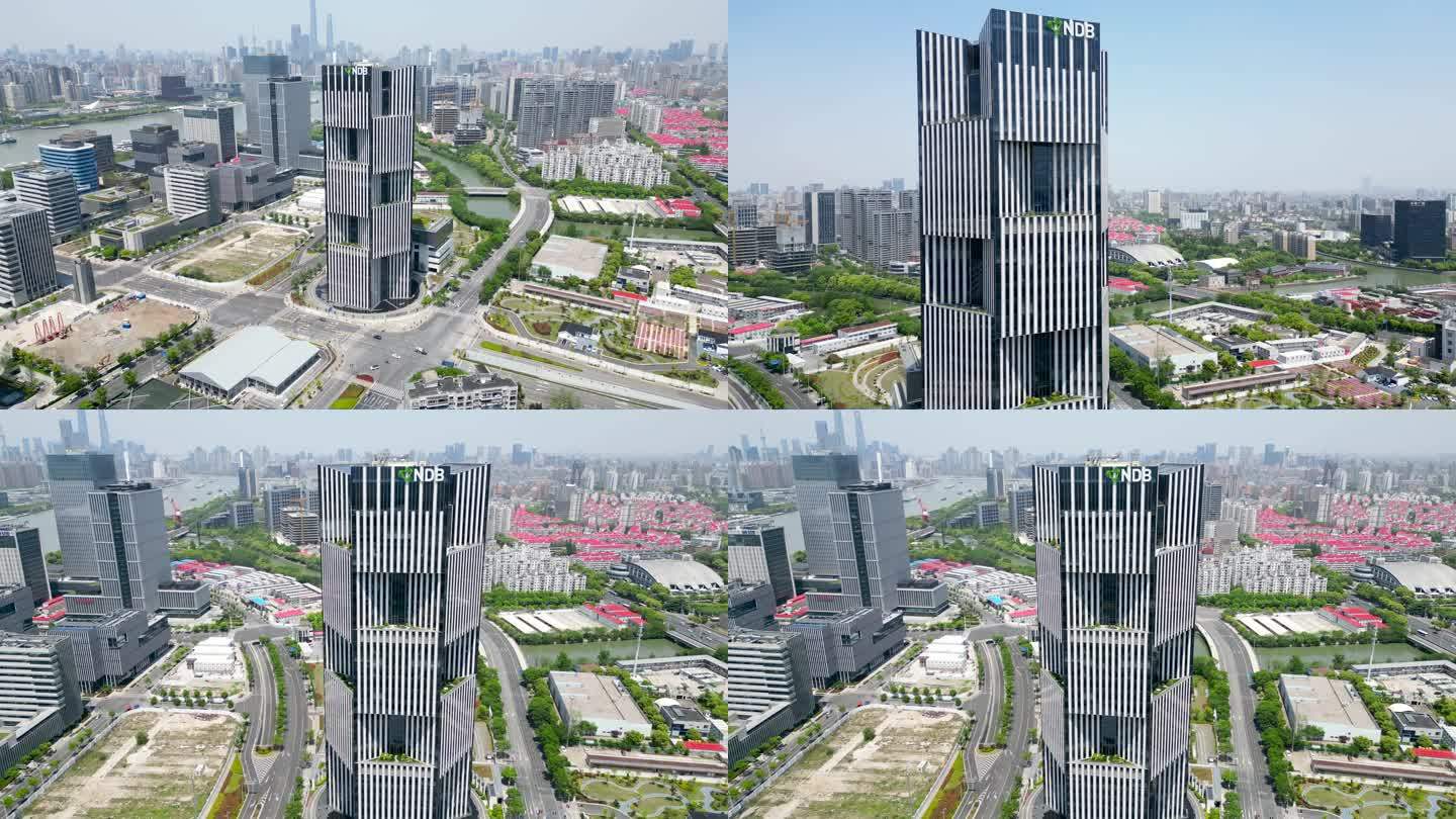 上海新开发银行总部大楼航拍【4K60】