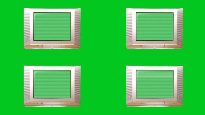 色度键接收绿色背景干扰的工作电视