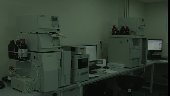 实验室设备。药品生产