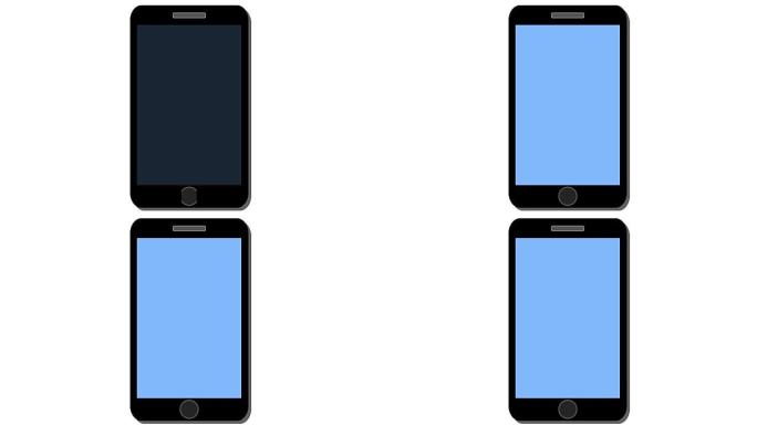智能手机现代通信发光蓝屏