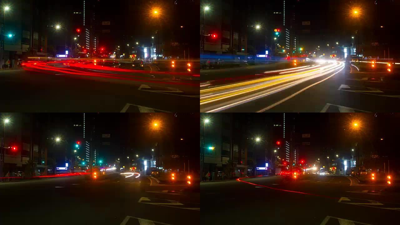Nakano的Nightlapse 4k分辨率慢快门街