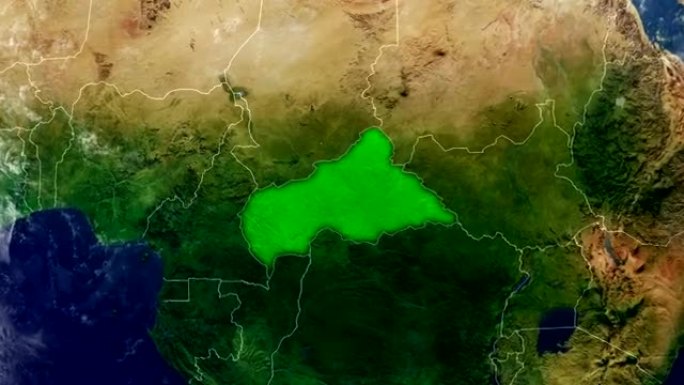 中非共和国地图