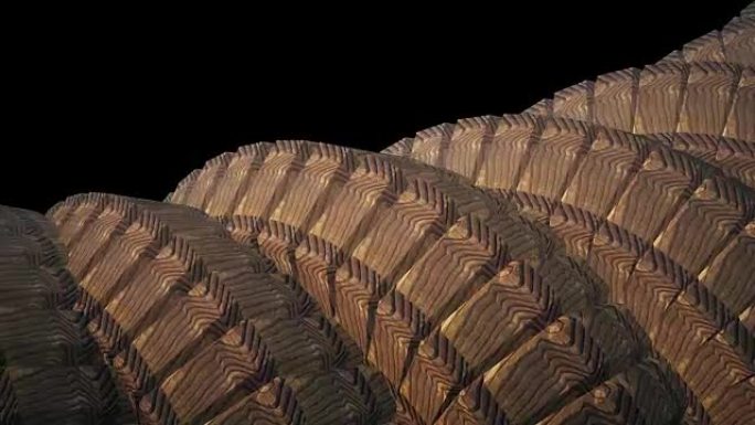 蛇蜗杆脊柱像3d齿轮旋转机构无缝循环抽象动画背景新质量七彩酷漂亮漂亮视频片段