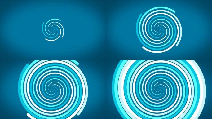 螺旋发光效果抽象圆形彩色轨迹，抽象。彩色螺旋，编织线呈圆形。彩色螺旋
