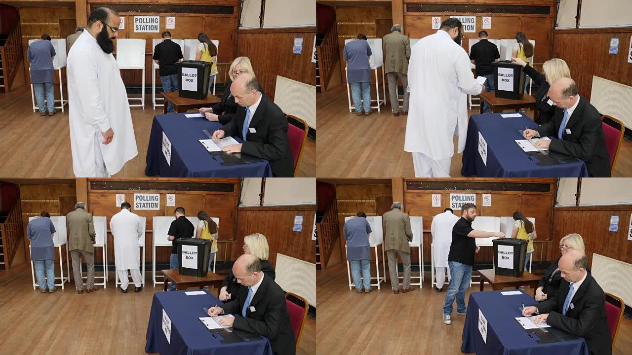 4K:在选举登记投票的人-在投票站投票