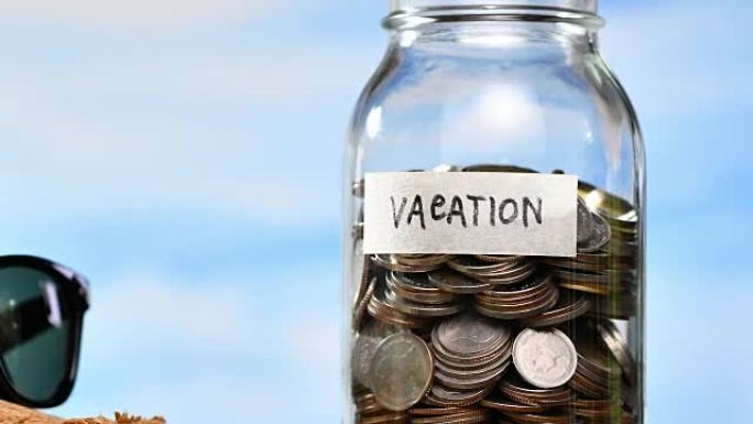 Saving money for vacation - time lapse