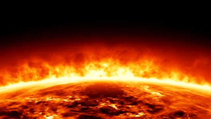 具有巨大热能的太阳表面。