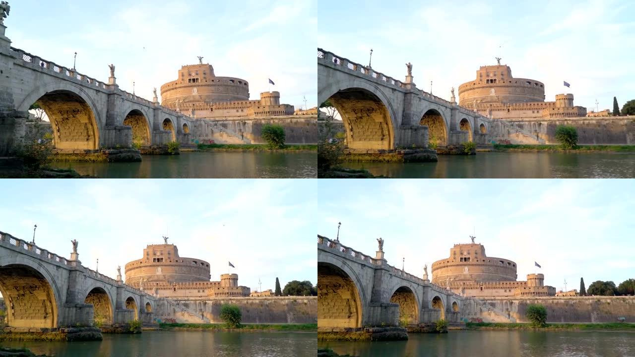 意大利罗马的桥梁和台伯河