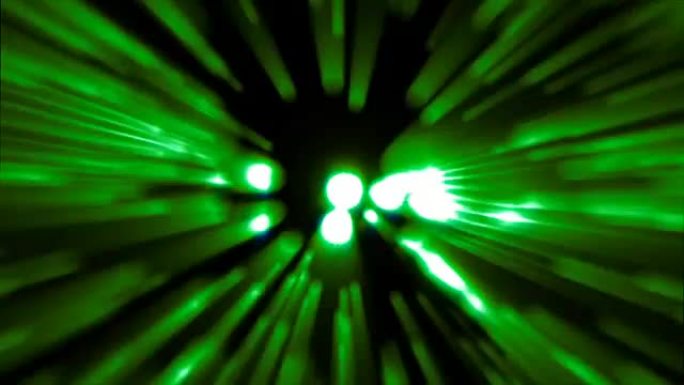 粒子射线点亮绿色斑点