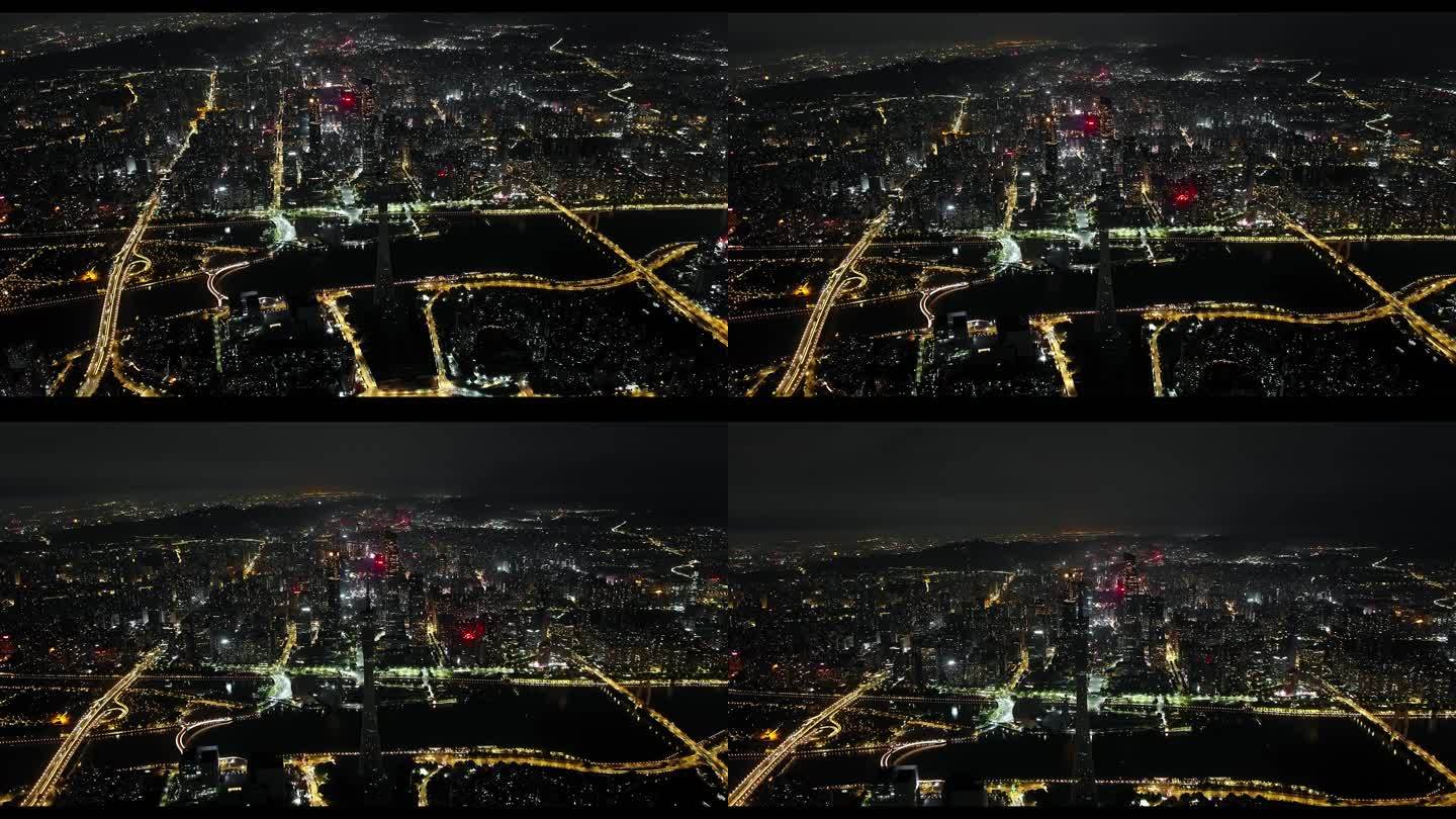 广州塔 珠江新城 超高空 大景 飞机视角