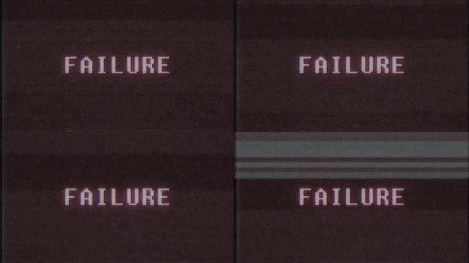 复古视频游戏故障文字电脑旧电视故障干扰噪音屏幕动画无缝循环新质量通用复古运动动态动画背景彩色快乐视频