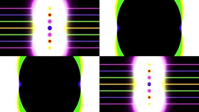 彩色彩虹爆炸闪光图案过渡叠加灯光学镜头耀斑闪亮动画无缝循环艺术背景新质量自然照明灯光线效果动态明亮视