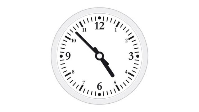时钟或计时器延时说明性电影图