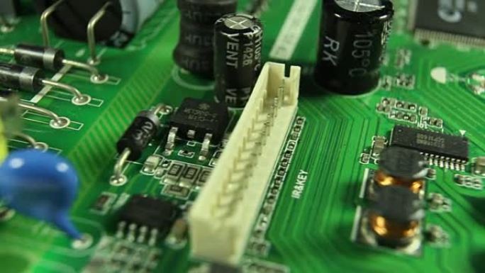 the electronic circuits close-up, macro