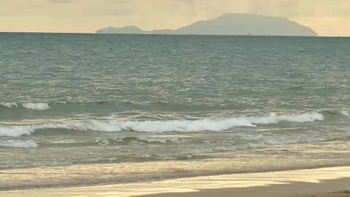 泰国朝寮海滩美丽的海景