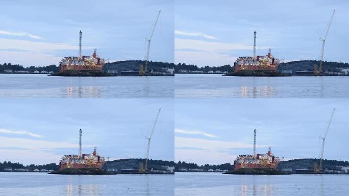 挪威斯塔万格的石油和天然气船