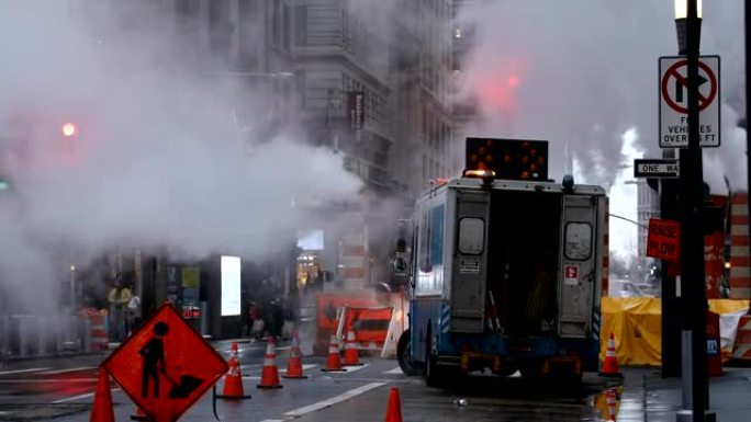 市区街道蒸汽通风口