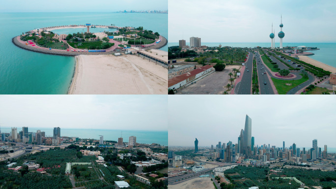科威特城市航拍