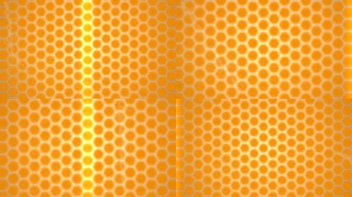 抽象火热的六边形图案背景