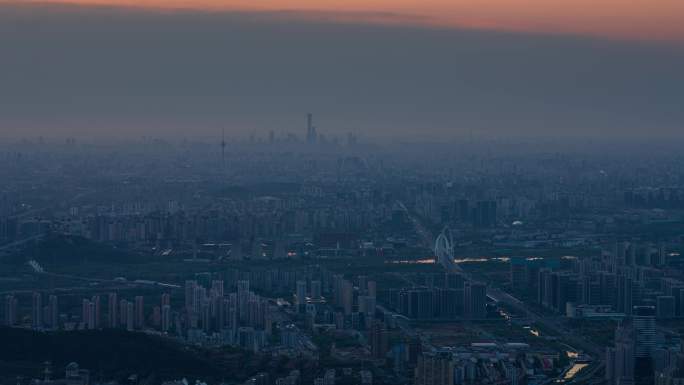 8k北京城市夜转日光影延时