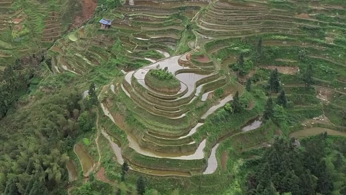 贵州黔东南从江加榜梯田航拍