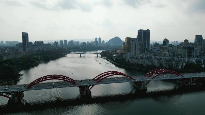 合集广西柳州柳江文惠桥航拍