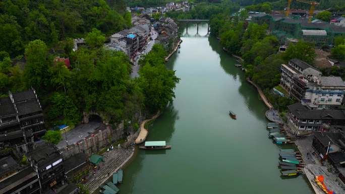 湘西三不管岛航拍