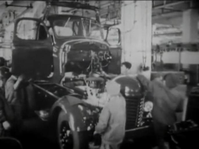 汽车厂 车间 生产线 组装 60年代