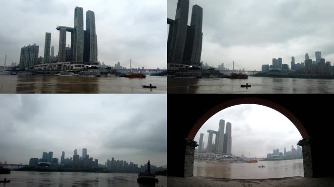 重庆城市阴天云海风光延时拍摄