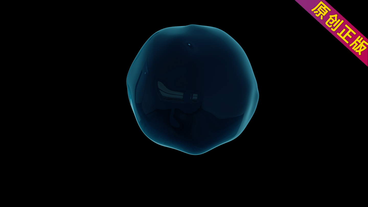 水滴水球水珠水泡元素循环动画