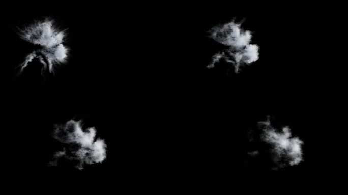 4K烟雾云层云雾素材（带Alpha）