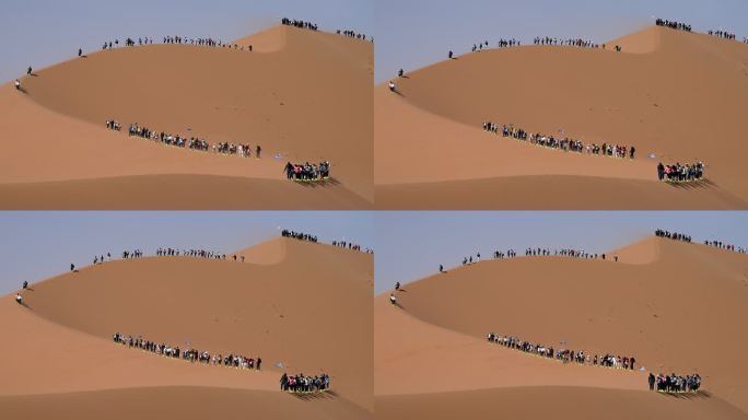 沙漠探险 户外 徒步 穿越 旅游 风沙
