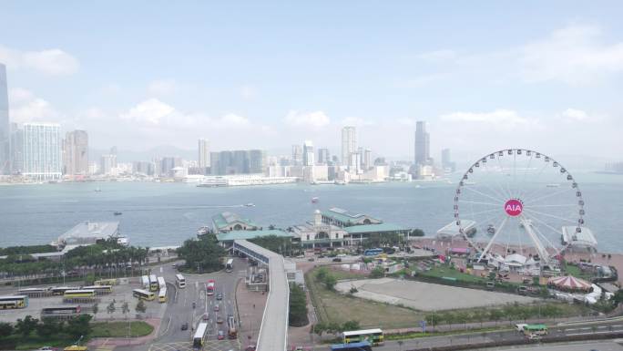 4k香港中环摩天轮航拍