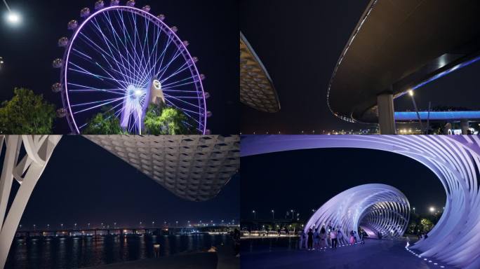 深圳欢乐港湾摩天轮夜景