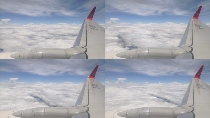 飞机空中飞行延时 云层超美