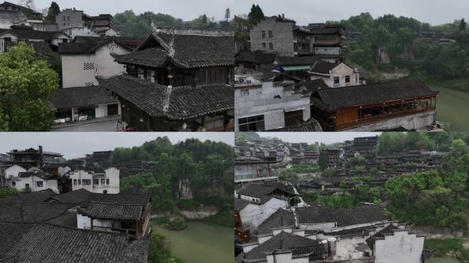 中国4A级国家景区芙蓉镇航拍