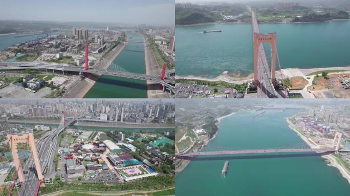 宜昌至喜长江大桥4K航拍