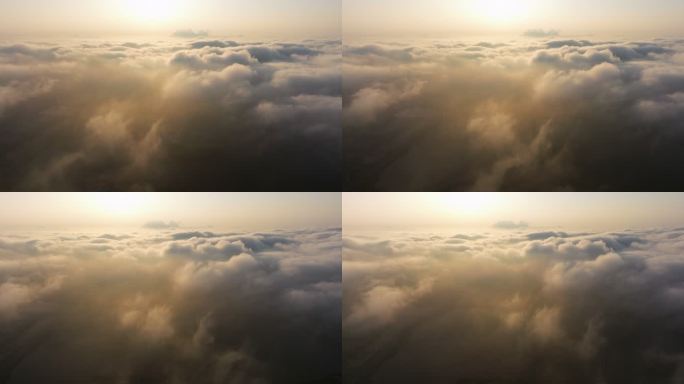 云端之上云海震撼唯美航拍