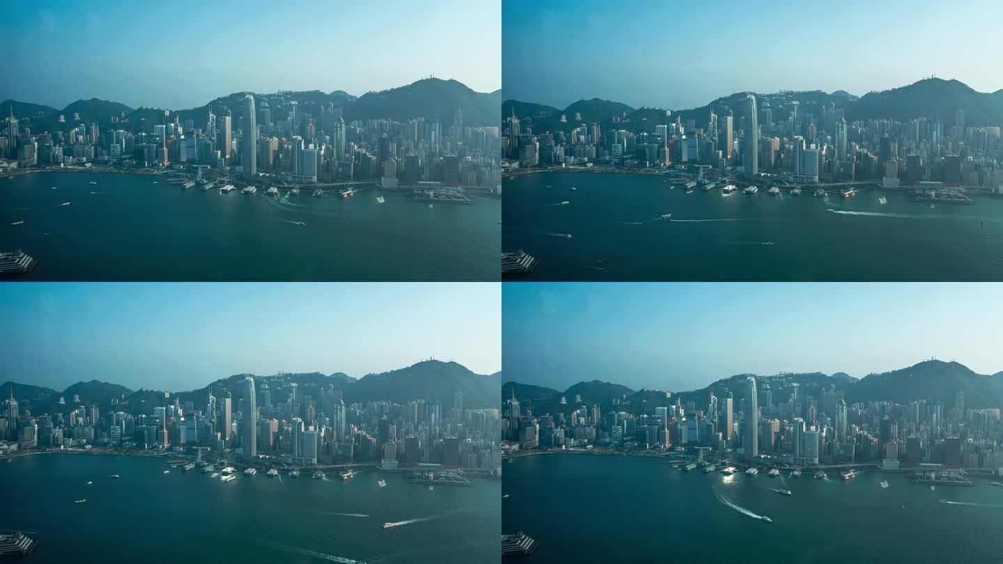 香港岛晴天延时