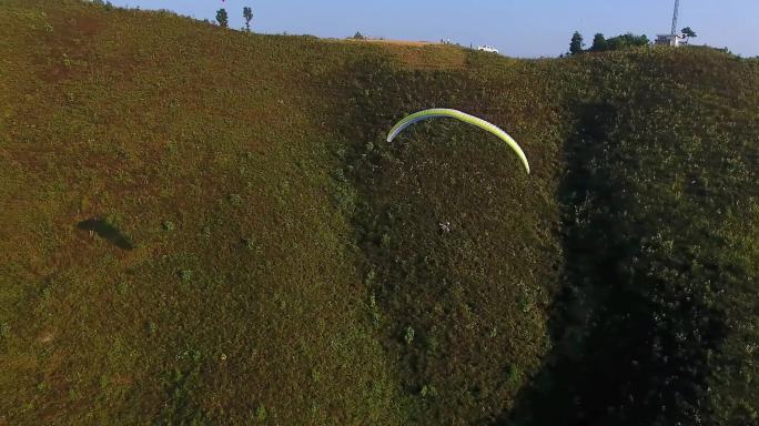 滑翔伞航拍滑翔伞运动户外极限运动