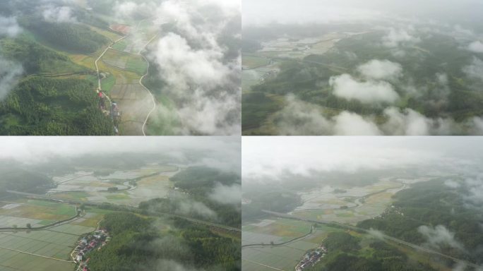 春天田野 美丽乡村 福建山区 春耕春播