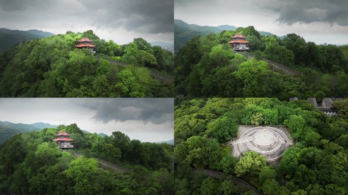 临海长城雨后航拍