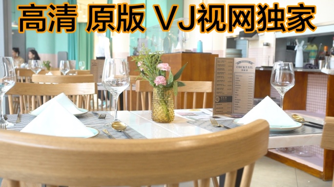 【高清原画】西餐厅法餐厨师做菜景观位