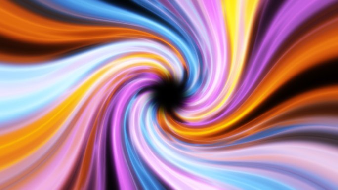彩色螺旋线扭曲爆炸能量波风格化带通道