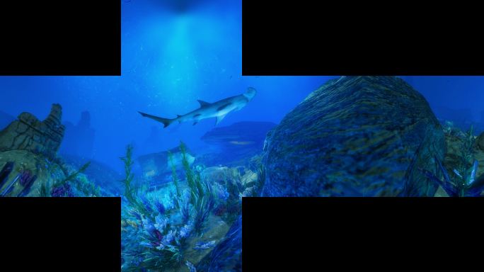 CAVE六折幕_8K海底世界