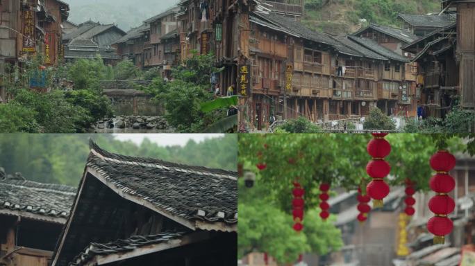 古老村寨 肇兴侗寨 旅游景区4K