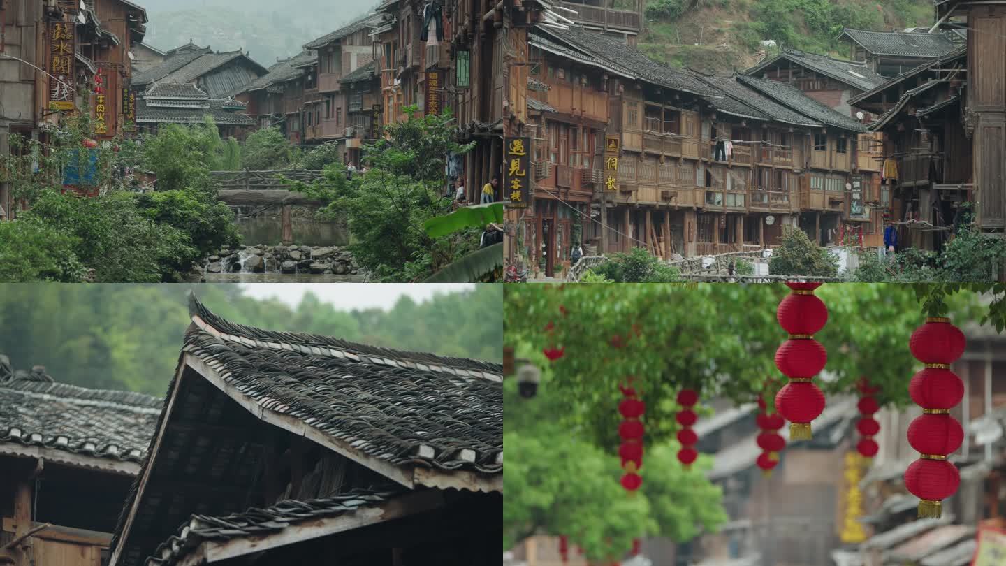 古老村寨 肇兴侗寨 旅游景区4K