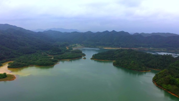 山水风景航拍水库纪录片纪实片旅拍