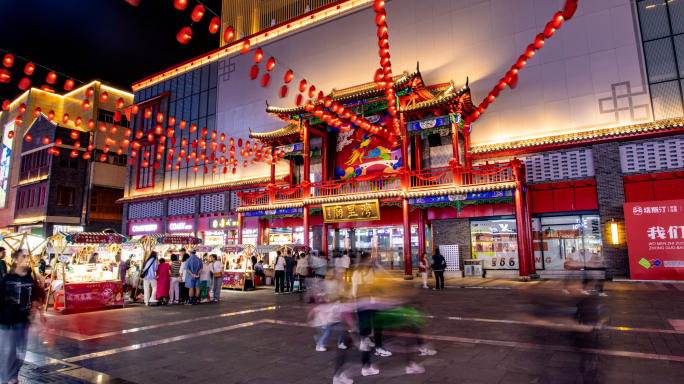 石家庄中央商务区航拍延时