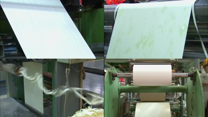 高速运转的壁纸生产设备